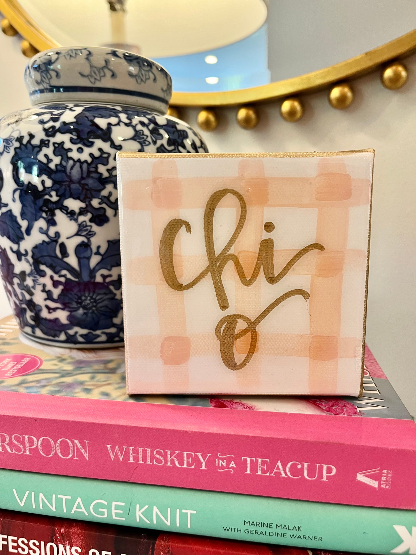 Chi Omega Resin Canvas