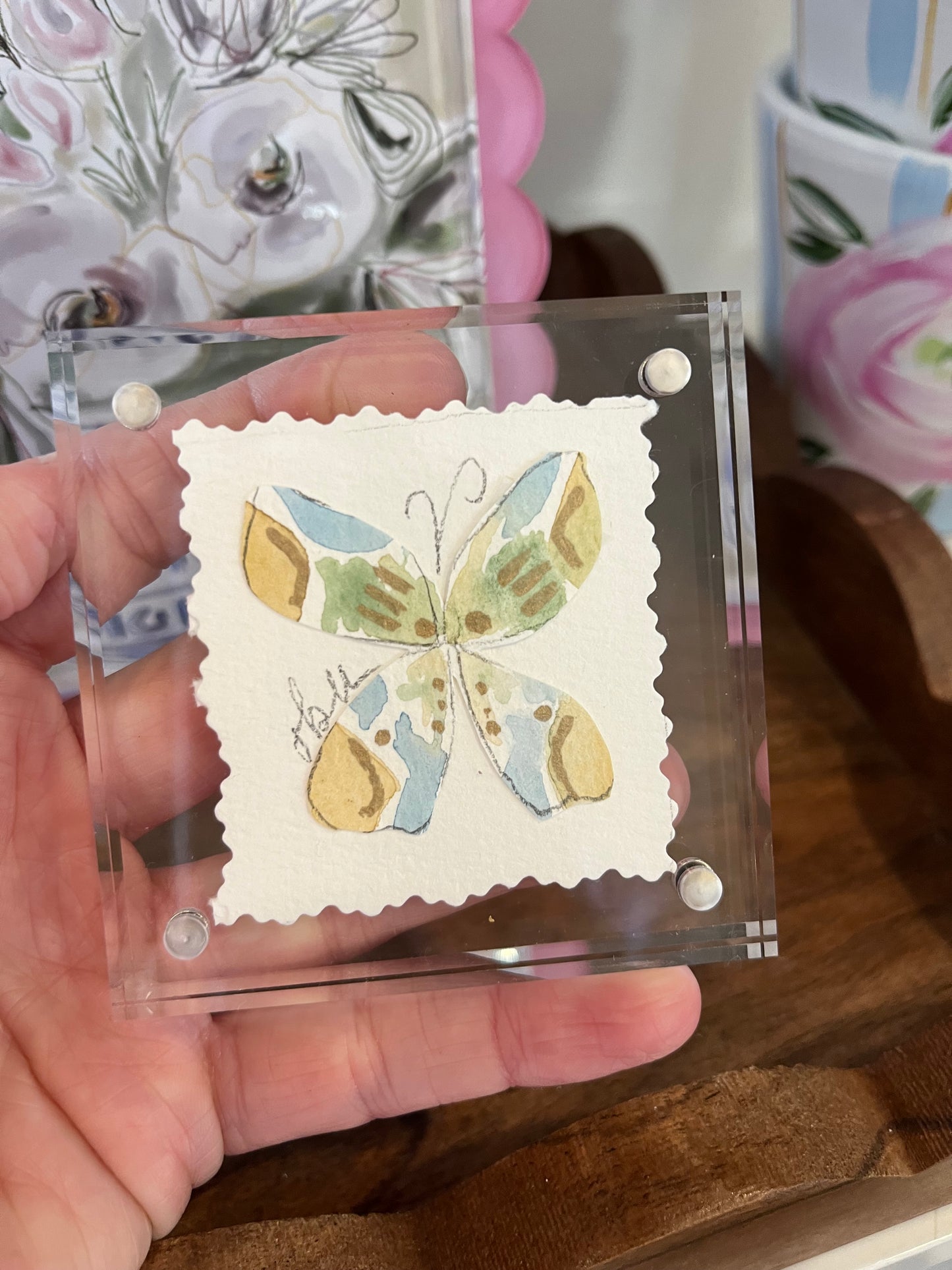 “Cole” Framed Butterfly