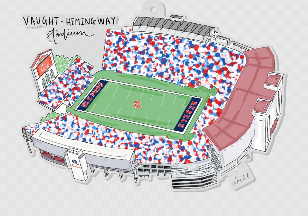 School Stadiums & Spirit Acrylic Ornaments