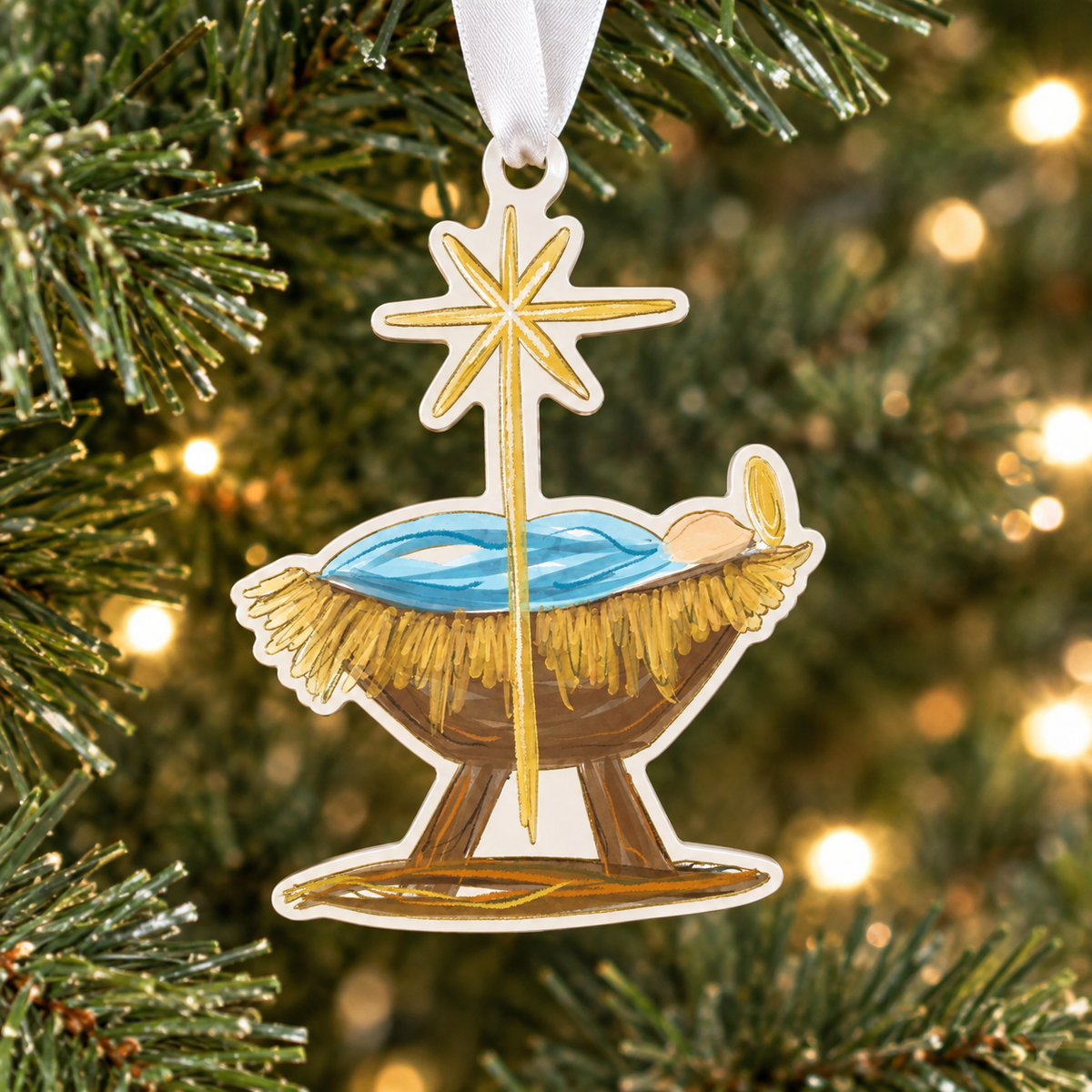 Silent Night Acrylic Ornament