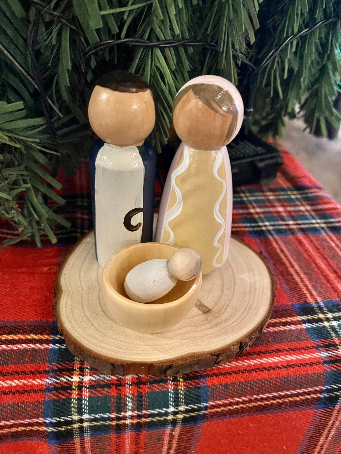 Peg Nativity Set