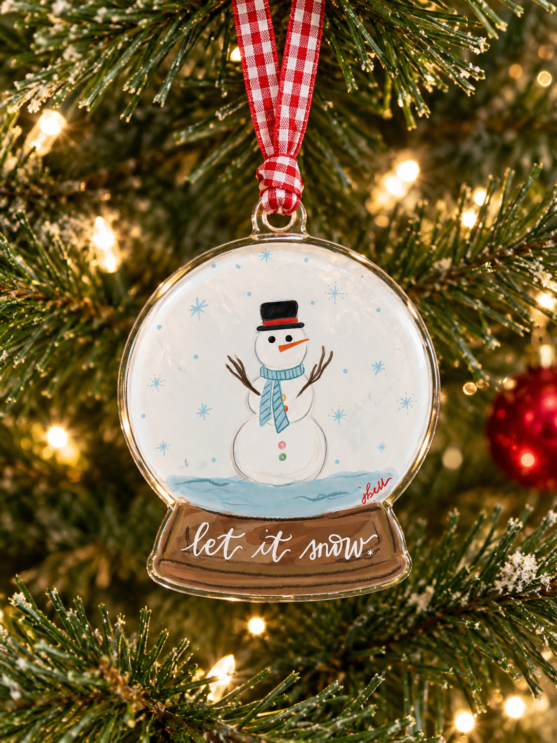 Snowglobe Acrylic Ornament