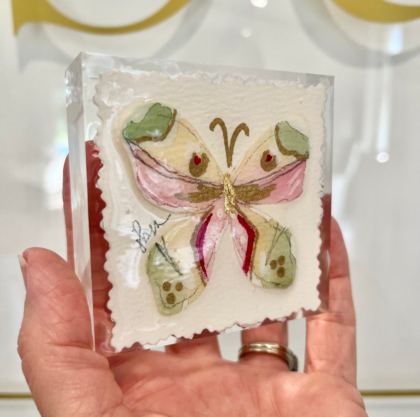 “Strength” Butterly Acrylic