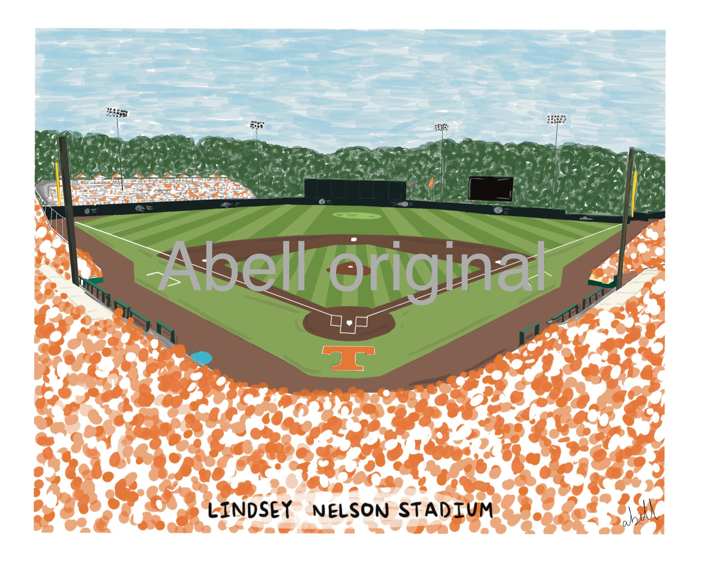 UT Vols Baseball Stadium Print