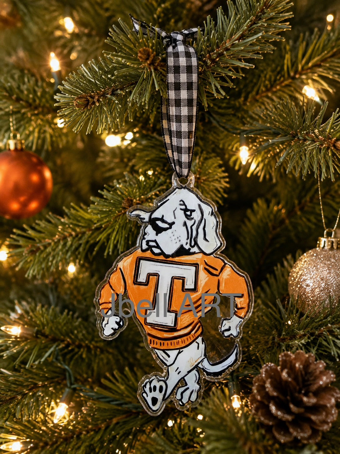 Smokey Acrylic Ornament