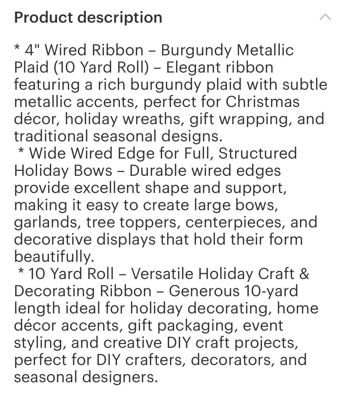 Pre-order 4 Inch Holiday Plaid Wired ribbon