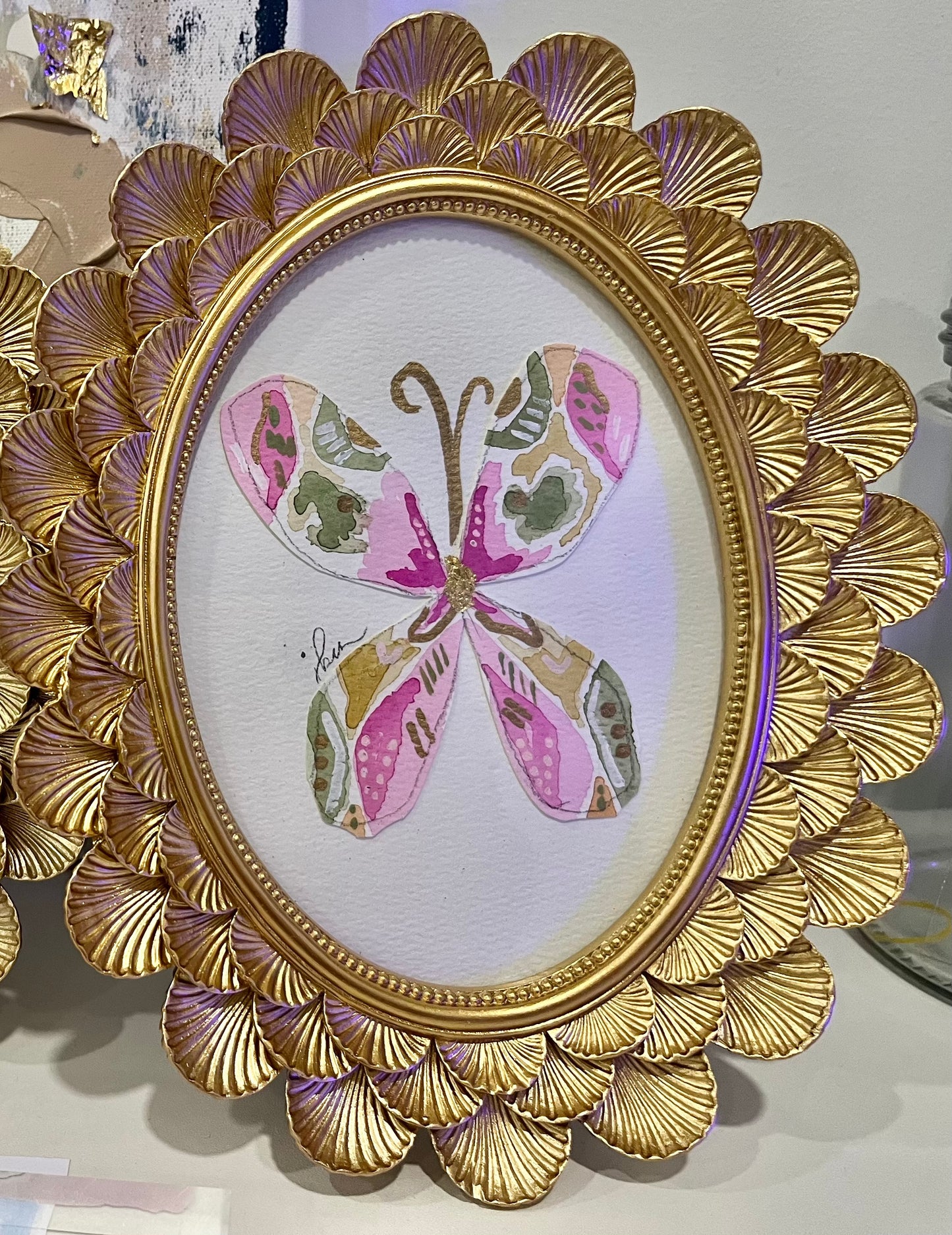 “Hope” Framed Watercolor Butterfly