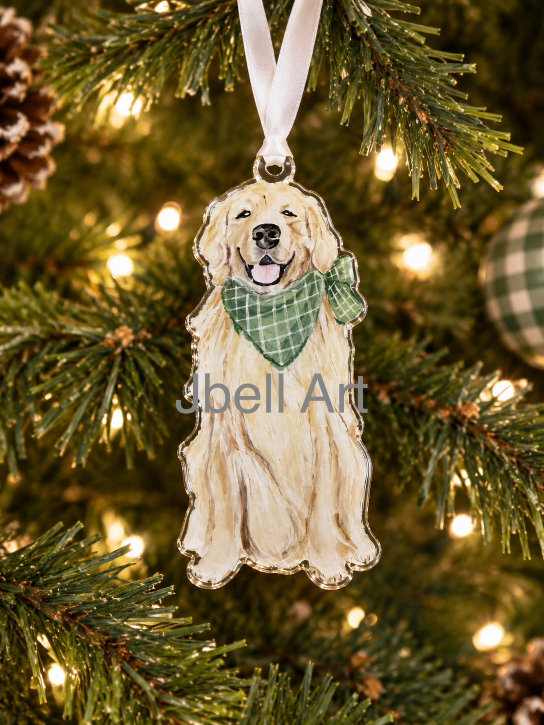Golden Retriever Acrylic Ornament