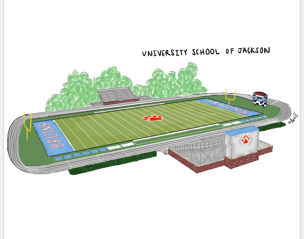 School Stadiums & Spirit Acrylic Ornaments