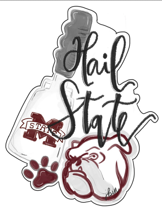 Mississippi State Door Hanger