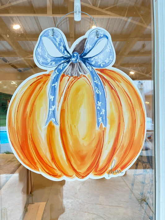 Pumpkin Door Hanger