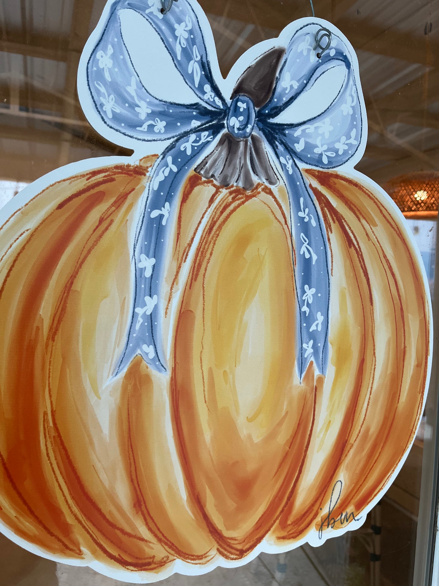 Pumpkin Door Hanger