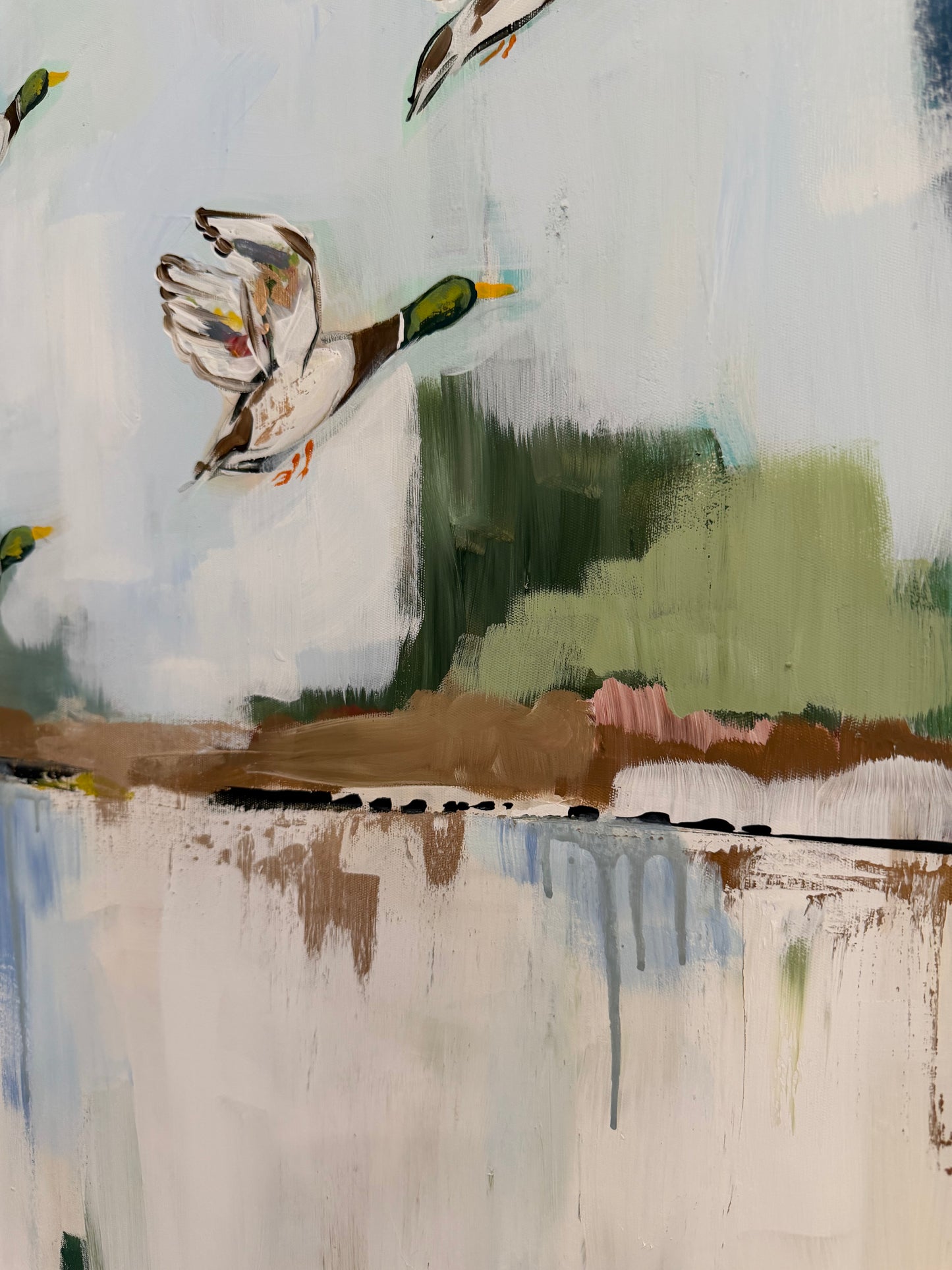 "Morning Flight" Set of 2 - 24x30