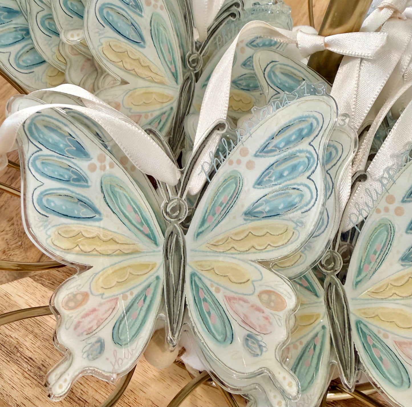 “Allie” Butterfly Acrylic Ornament