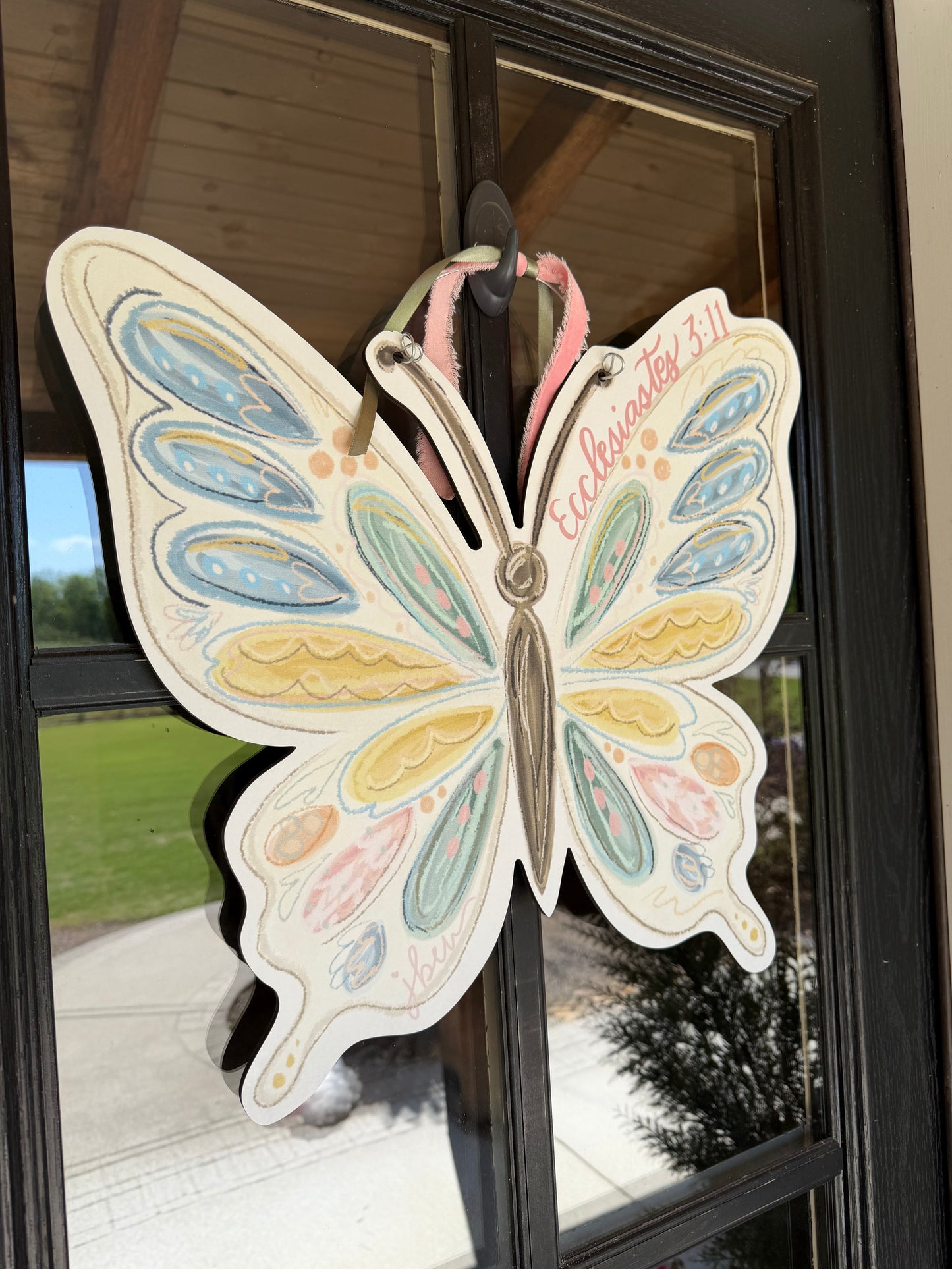 “Allie” Butterfly Door Hanger