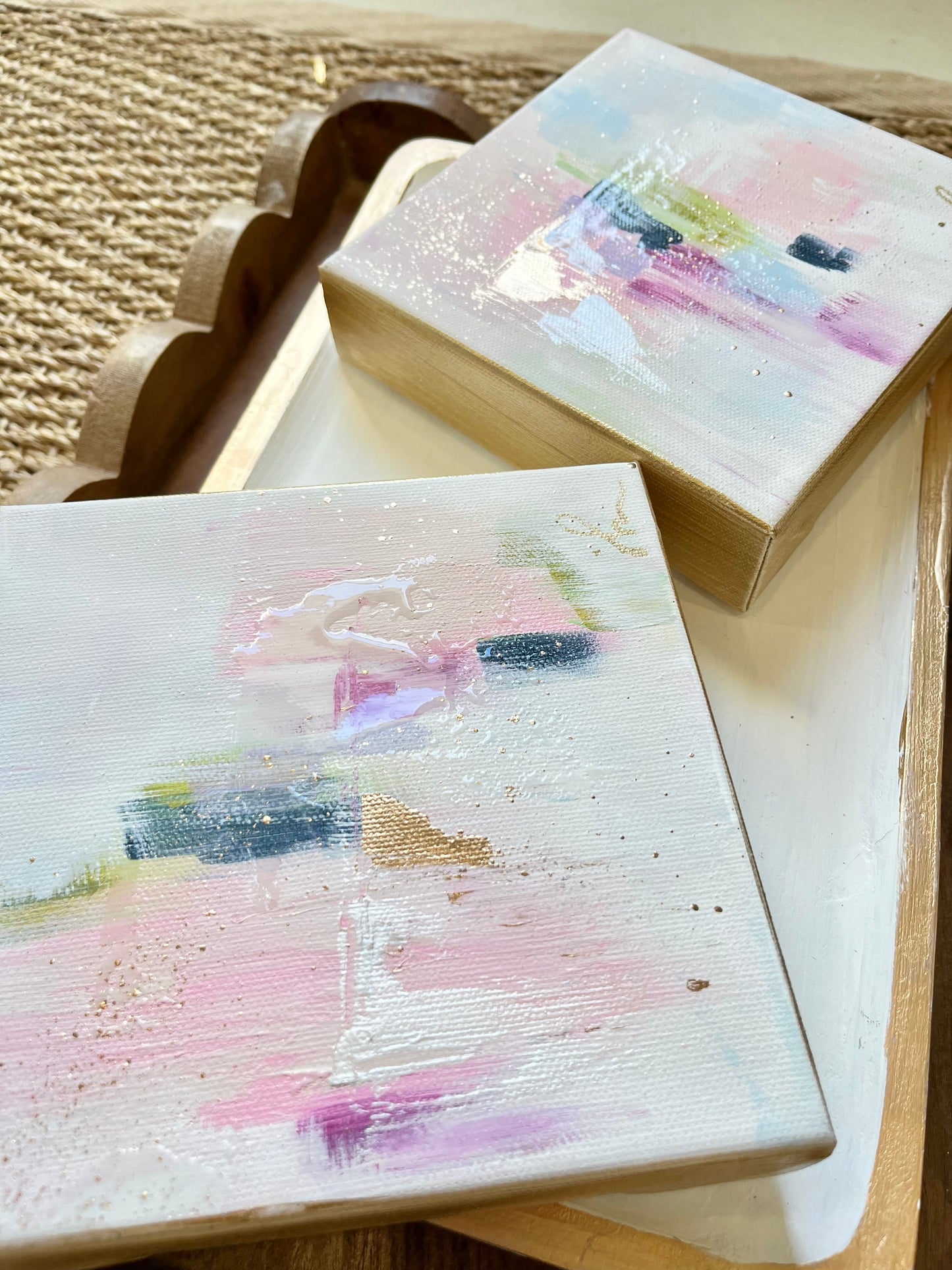 Pretty Pastels- 6x6 Abstract