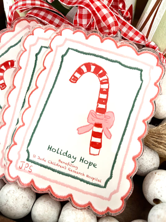 Holiday Hope Acrylic Ornament for St Jude