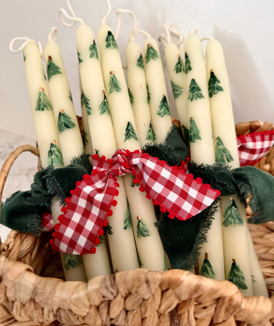 Hand Painted Taper Candles