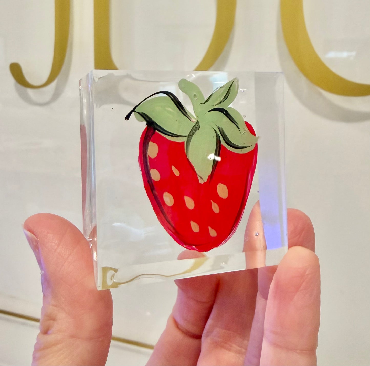 “Berry Mini” Lucite Block