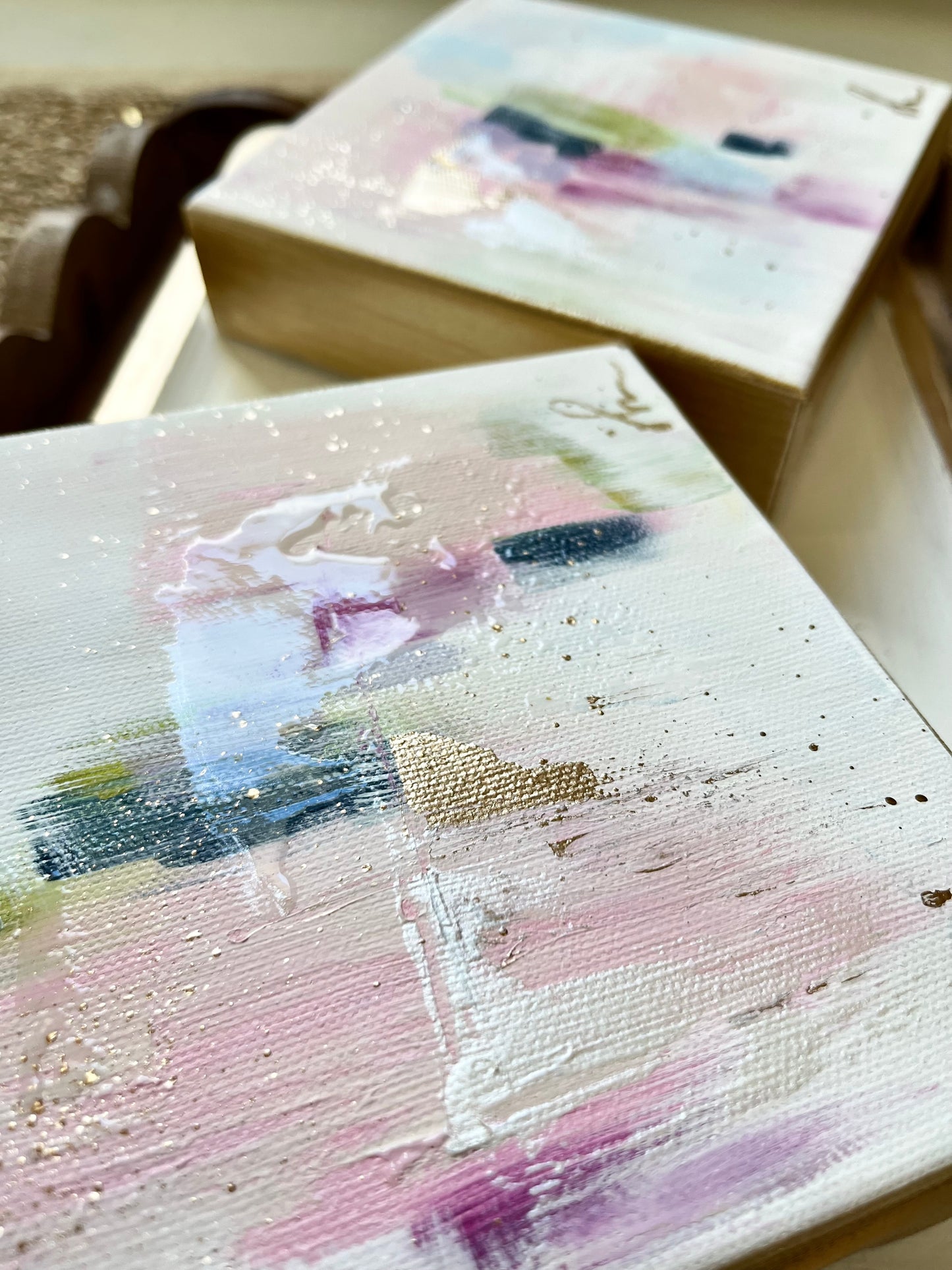 Pretty Pastels- 6x6 Abstract