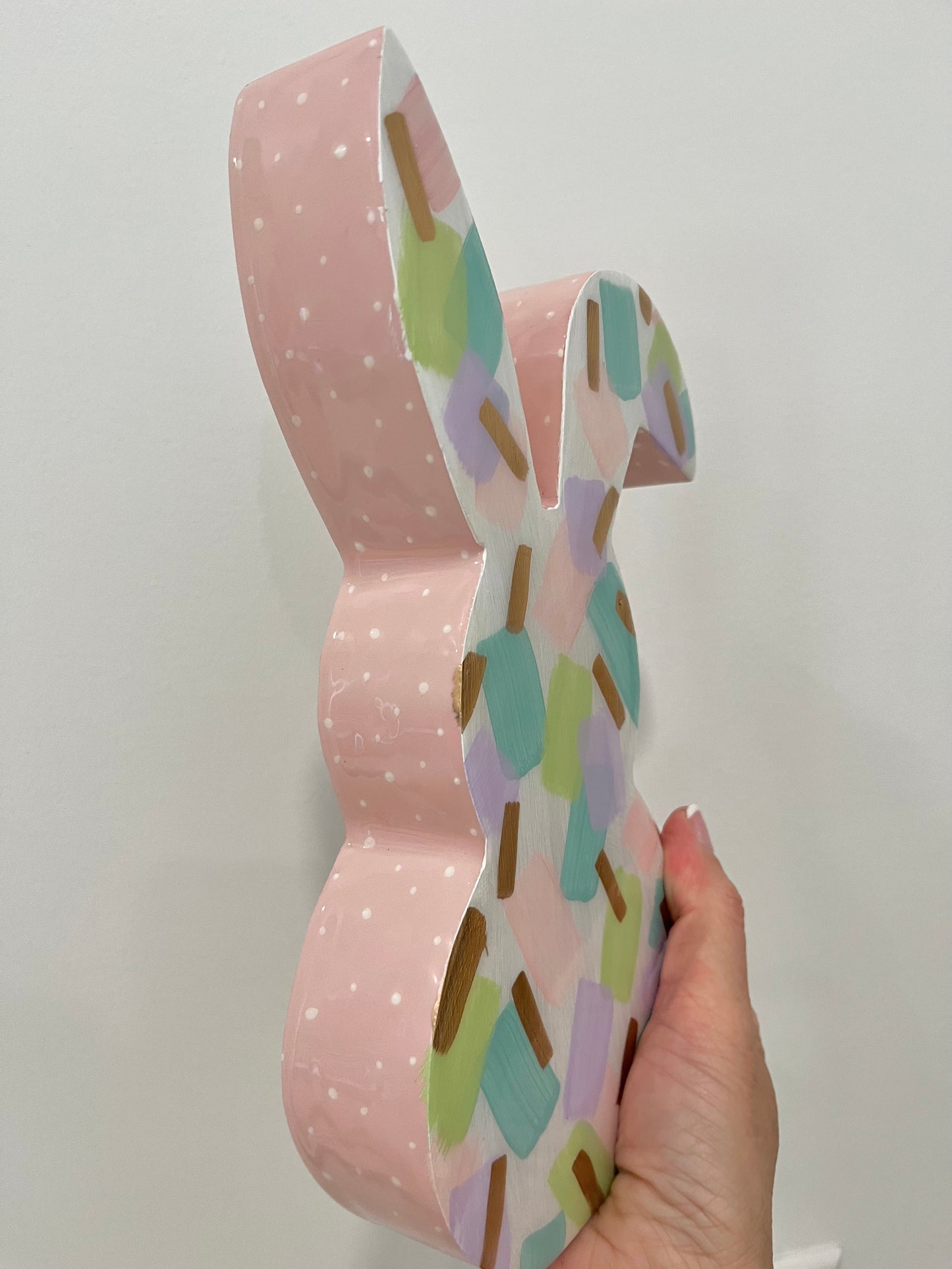 Tickled Pink Resin Bunny