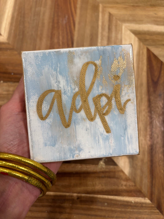 Alpha Delta Pi Resin Canvas