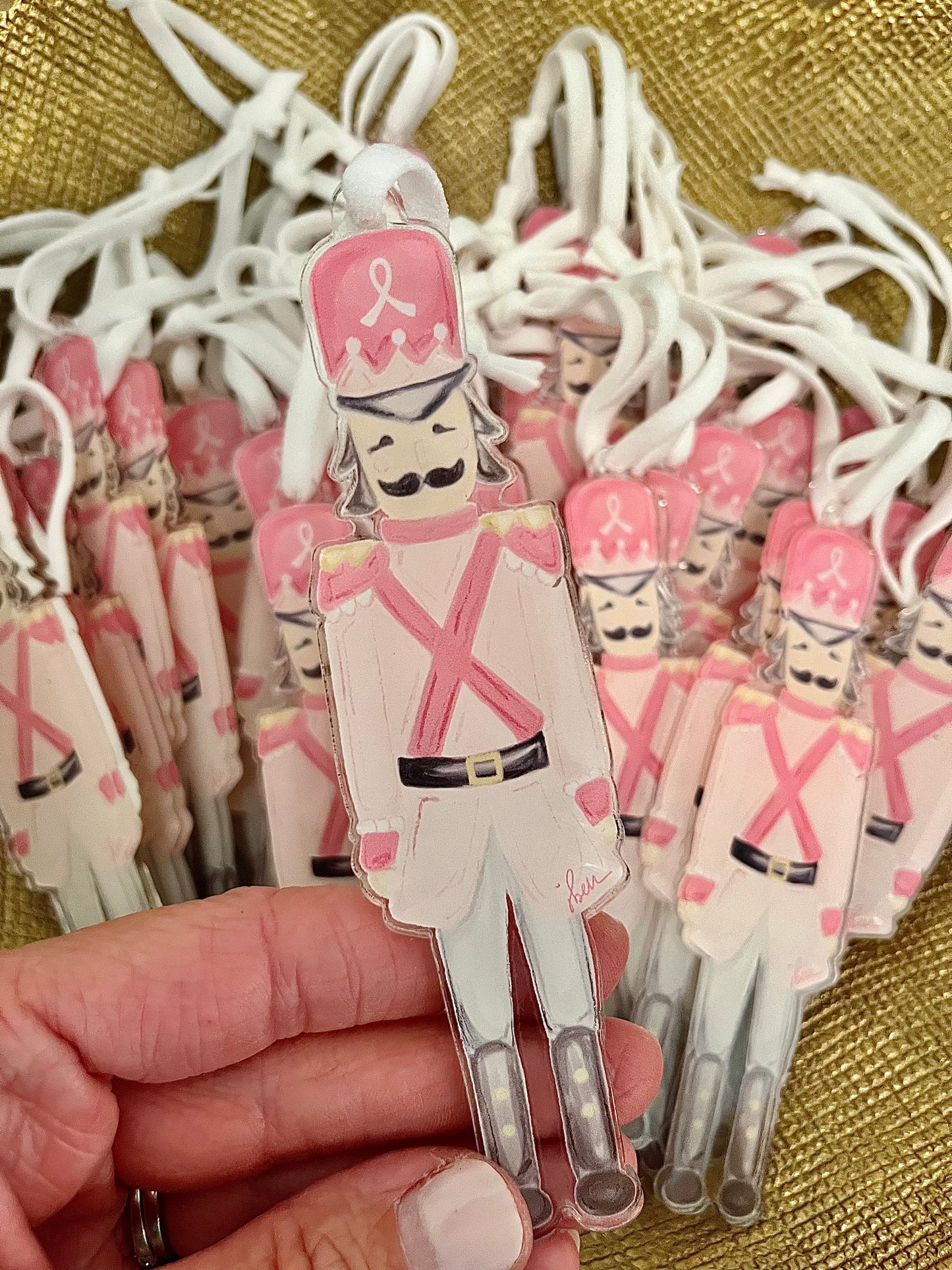 Buy one, Share one Breast Cancer Awareness- Acrylic Nutcracker Ornament