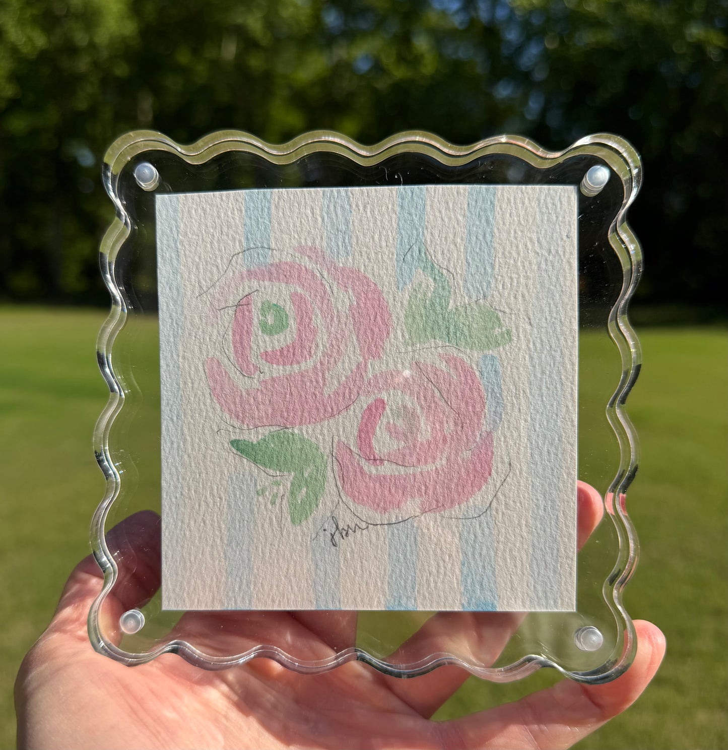 Ladies Night- Framed Watercolor Floral Set- June 23rd