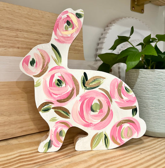 “Rosie” Wooden Shelf Sitter