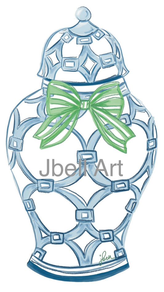 Ginger Jar Door Hanger
