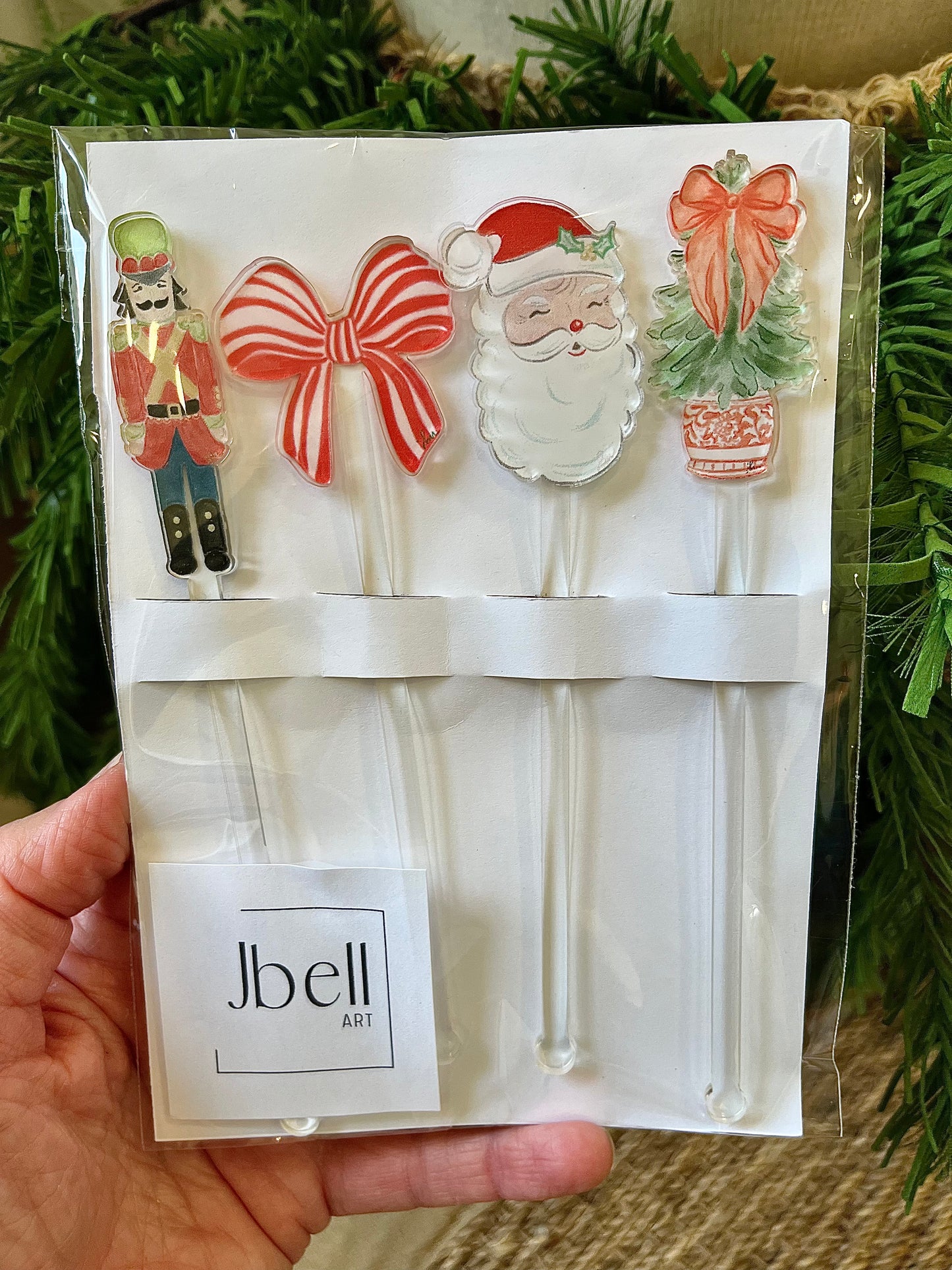 Holiday Cheer Acrylic Stir Sticks