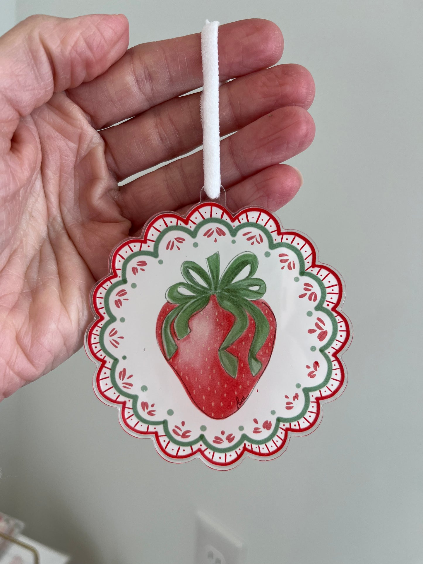 “Berry Merry” Acrylic Ornament