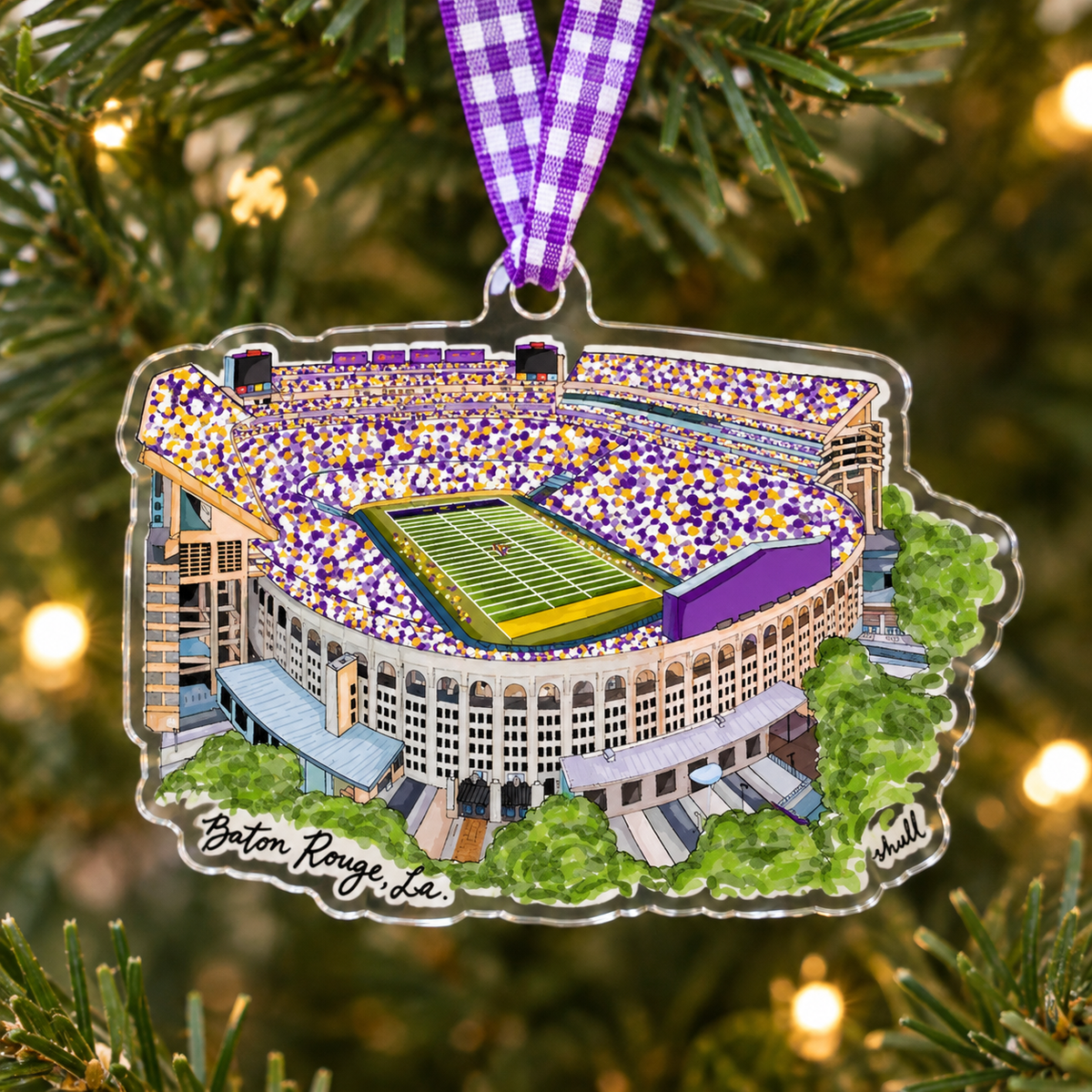 LSU Stadium Ornament