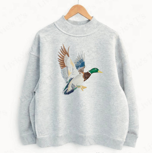 Mallard Mock Neck Sweatshirt
