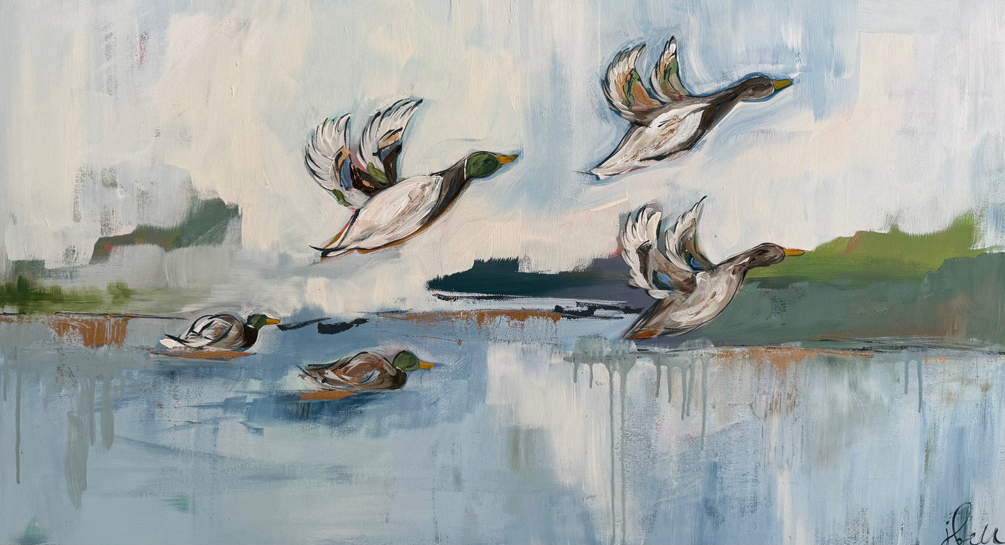 "Skies of Blue"  Original 20x36