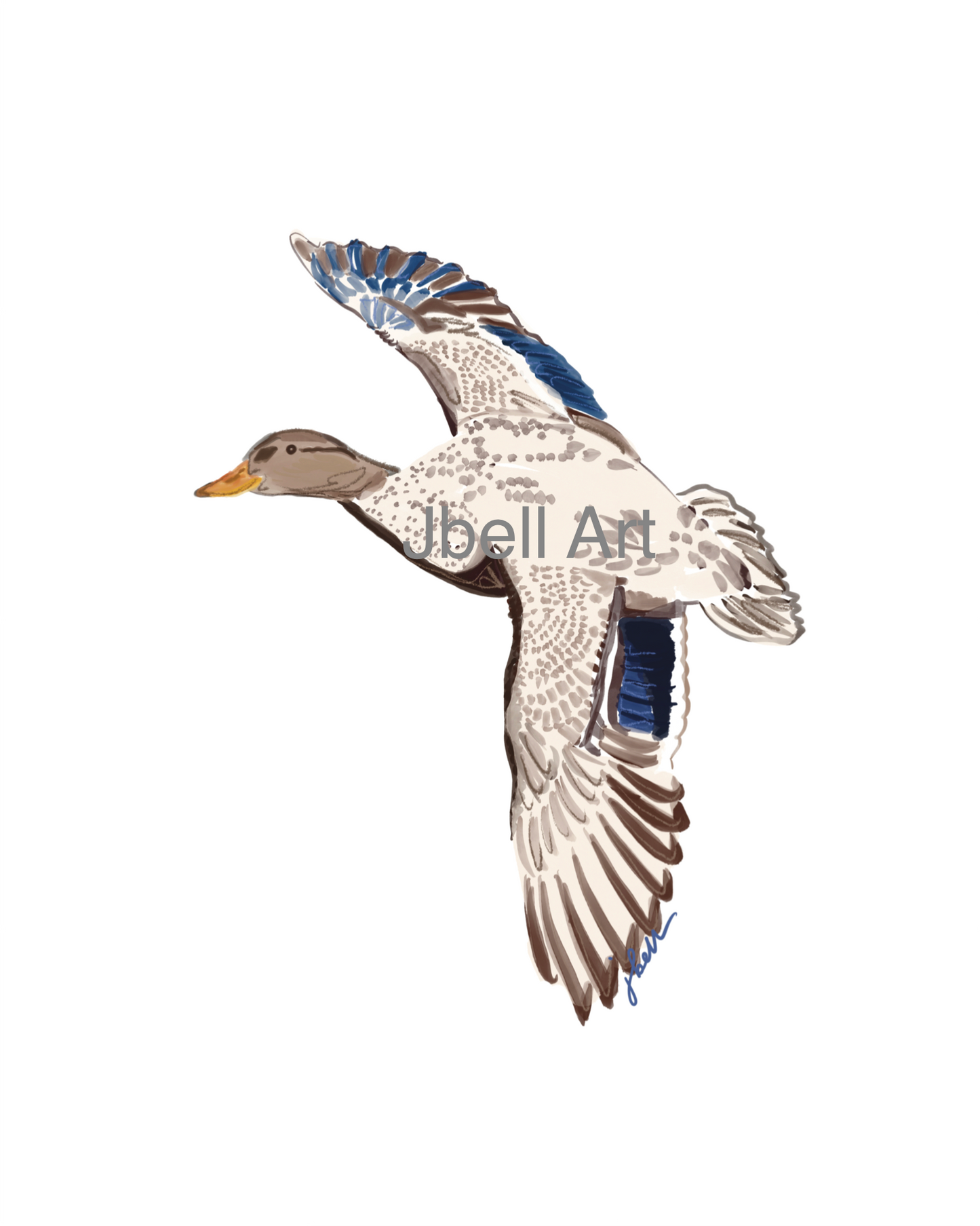 Miss Mallard Print- 5x7 , 8x10