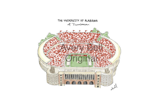 “Roll Tide” Print by Avery Bell- Unframed