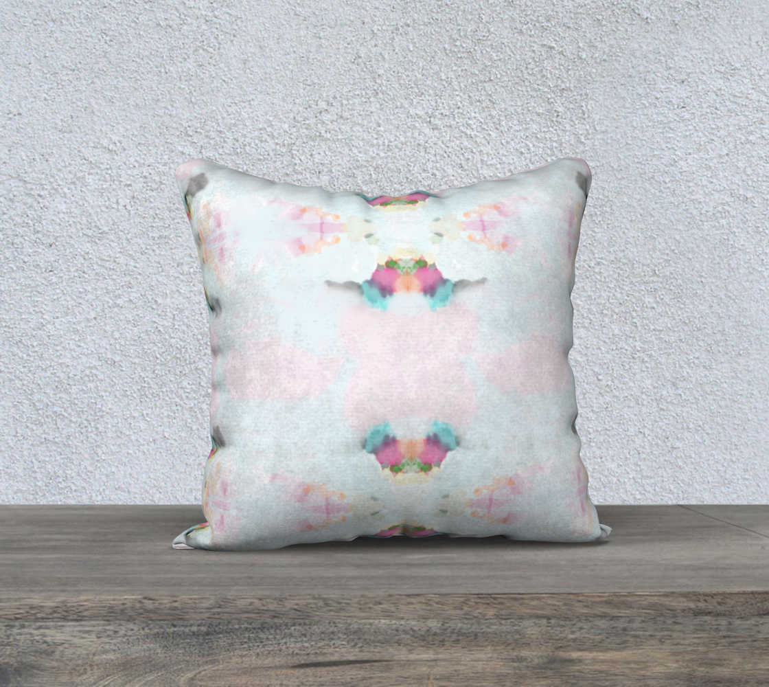 “Caroline” watercolor Pillow Cover