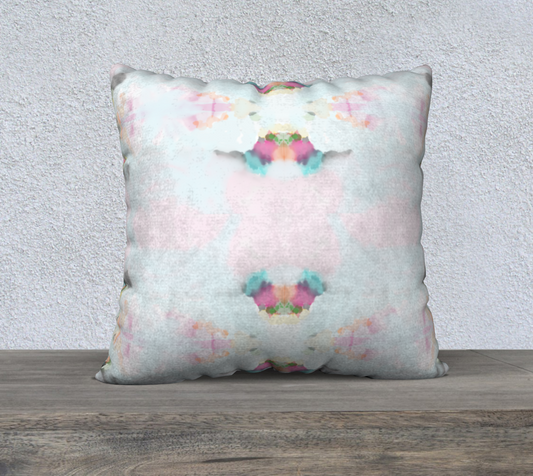 “Caroline” Watercolor Pillow cover