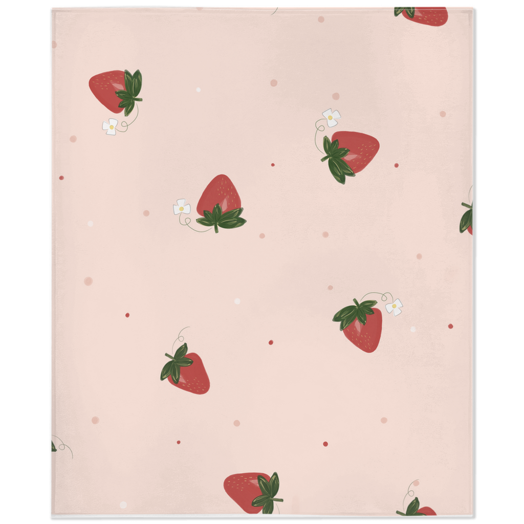 Sweet Berry Minky Blanket