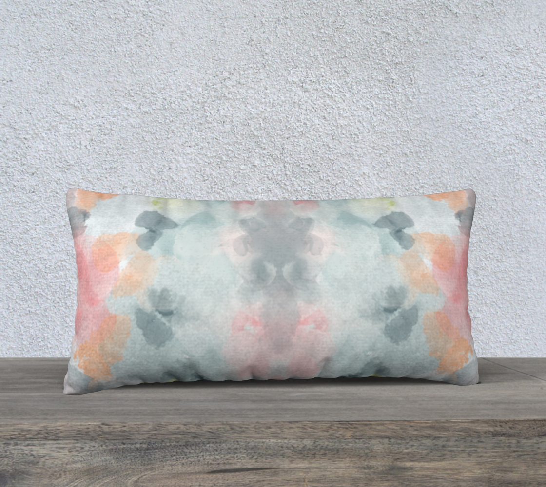 Margaret watercolor 24x12 Pillow cover