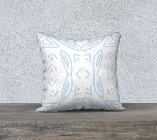 Spring Blue Pillow Cover