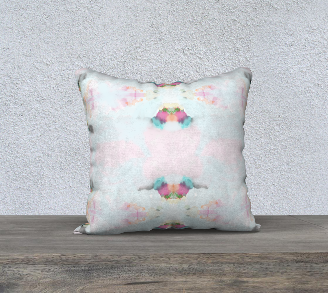 “Caroline” watercolor Pillow Cover