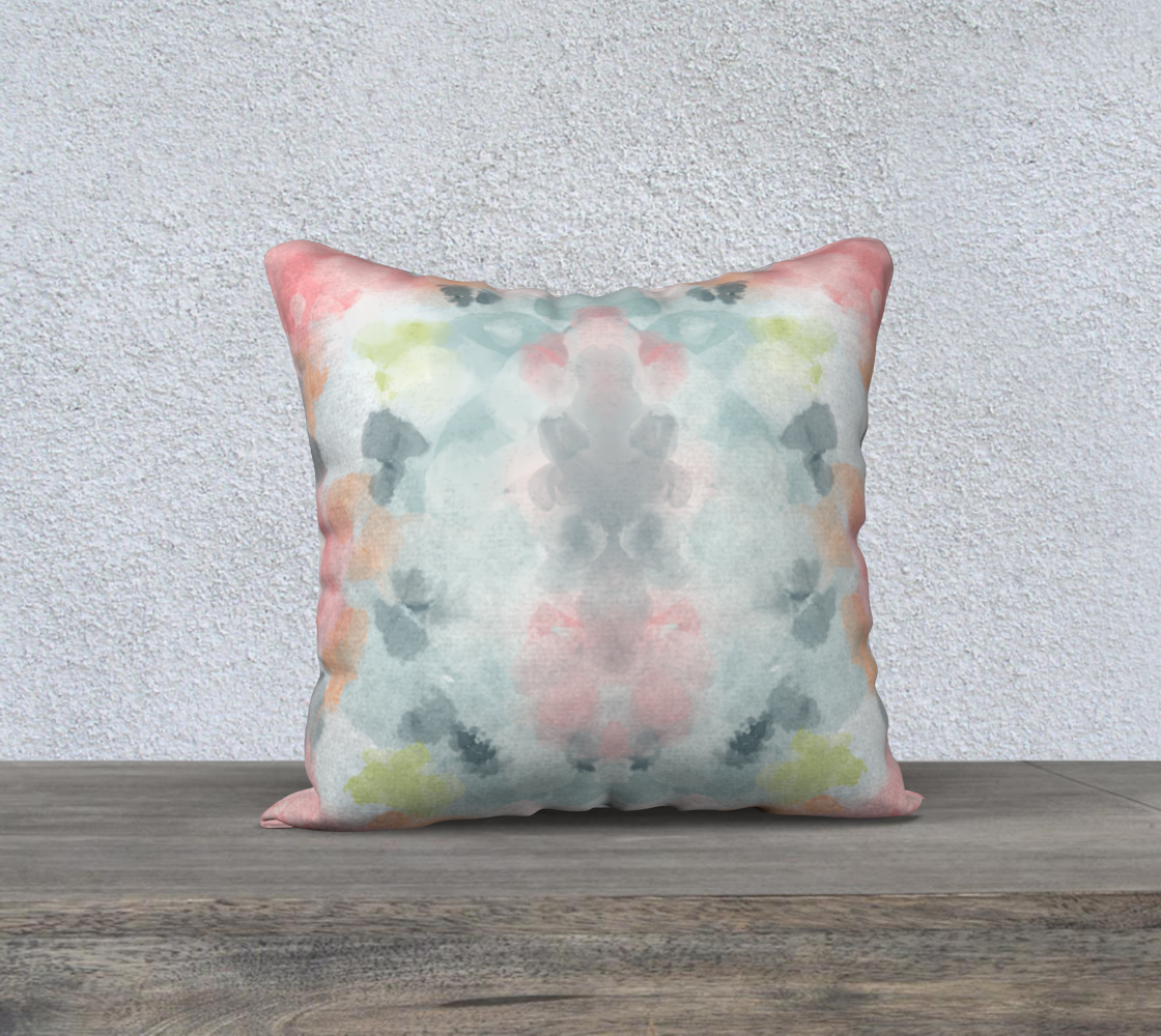 Margaret watercolor pillow cover